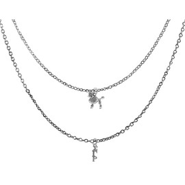 Sigma Gamma Rho, Poodle Mascot, Silvertone Double Cable Chain Adjustable Necklace. What A Wonderful Gift For Yourself Or Someone Special. Hypoallergenic-Safe, No Nickel, Lead,Or Cadmium In Metal