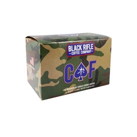 Black Rifle Coffee CAF (Medium Roast Coffee Pods, 2x Caffeine, 32 Count) Single Serve Pods, 100% Columbian Excelso Beans That Delivers Twice the Caffeine Punch of Average Coffee With a Rich, Smoky Flavor, Helps Support Veterans and First Responders