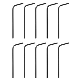 HARFINGTON 40pcs Hex Key Wrench 1/20" 45# Carbon Steel L-Shape Hexagon SAE Wrenches Repairing Tool for Home DIY Bike Motorcycle Repair, Black