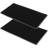LEXININ 2 Pack 6 x 12 Inch Rubber Bar Mat,