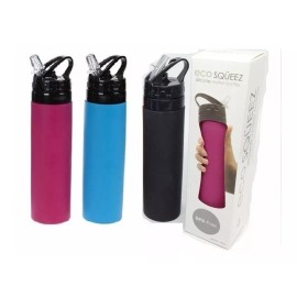 TechMel Botella Portatil Plegable Silicon Irrompible Todo Terreno