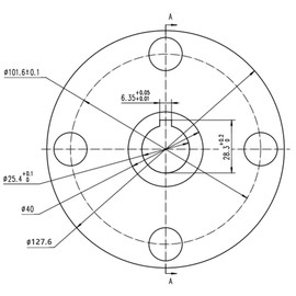 jtfrkope 4" x 4" Go-Kart Live Axle Hub with 1" to 3/4" Step-Down - 1/4" Keyed Shaft, 8 Inch Rear Front Wheel, x4 Lug Set Kit(2PCS)