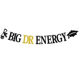 Big DR Energy Banner, Congrats Grad/It's DR Actually, Congratulations on Doctorate Degree, Medical College/Universary Graduation Party Decorations Supplies