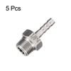 HARFINGTON Stainless Steel Barbed Fitting 1/8" NPT Male to 1/8"