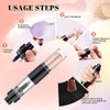 Tioncy Brochas Polvos Compacta Recargables Cepillo Aplicador Viaje Reutilizable Frasco