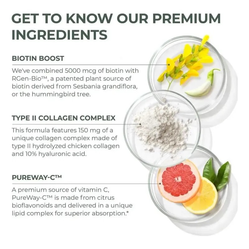 Vitaminas Para El Crecimiento Del Cabello Primal Harvest, De