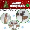 piconesper Reindeer Antler Headband Handmade Cute Christmas Deer Ear Costume
