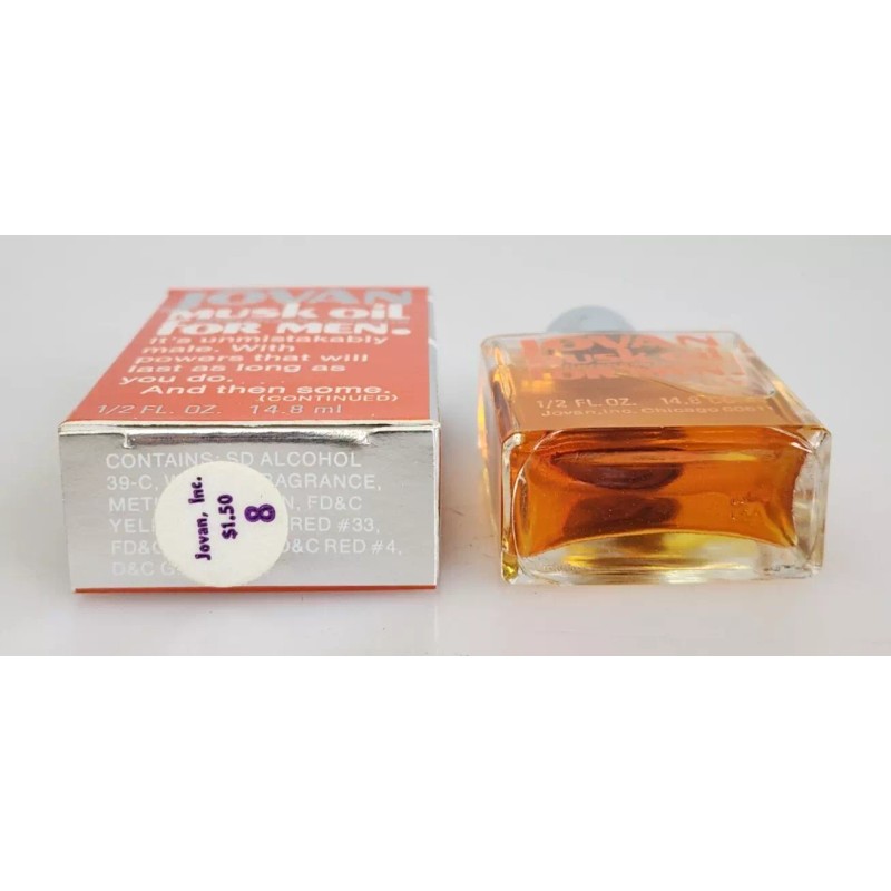 Jovan Vintage JOVAN MUSK OIL For Men Aftershave Cologne 1/2