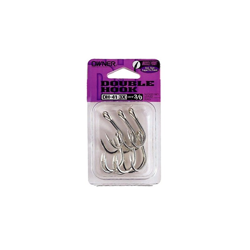 OWNER DH-41 Double Hook No. 3/0