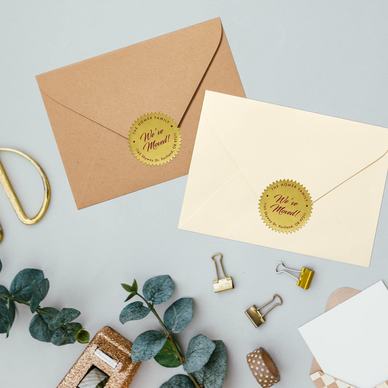 Avery Notary Seal Labels, 2" Diameter, Printable Gold Certificate Seals,