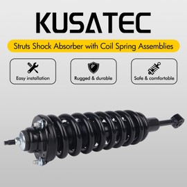 KUSATEC Front Pair Complete Struts Shock Absorber fit for Toyota 4Runner 2003-2023/FJ Cruiser 2007-2014/Tacoma 2005-2015, 171371L 171371R Left/Right Struts with Coil Spring Assemblies