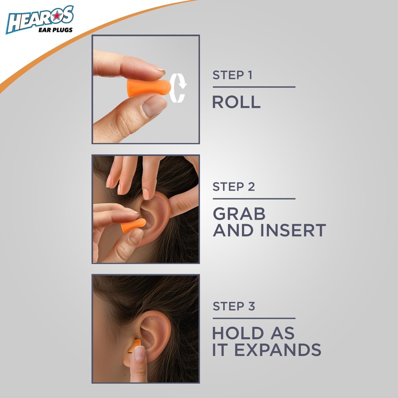 Hearos Nanos Extra Small Ear Plugs, NRR 28, 12 Pair,