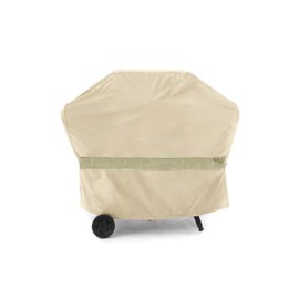 Covermates Grill Cover – Adjustable Drawcord, Weather Resistant, BBQ Grill and Smoker - Khaki