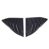car-attention Gloss Black Side Window Louver Shutter Cover Trim 2pcs