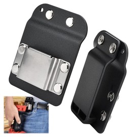 Clip on Belt Clip Made of Stainless Steel, Drill Holder Tool Holder for Tool Belt, Hammer Holder for Belt, Tool Bag Belt Tape Holder Compatible with Cordless Drill Impact Wrench