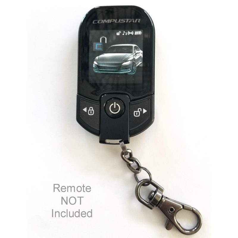 Alarm-Mate Black Leather Case/Cover for Compustar 2WT13R-SF Remote Control Transmitter