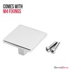 Decoranddecor Calla Square Cabinet Knob Door Pull Handle Kitchen Cupboard