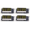 4 Sets Digital Tube Display Module LED 4 Digit 7