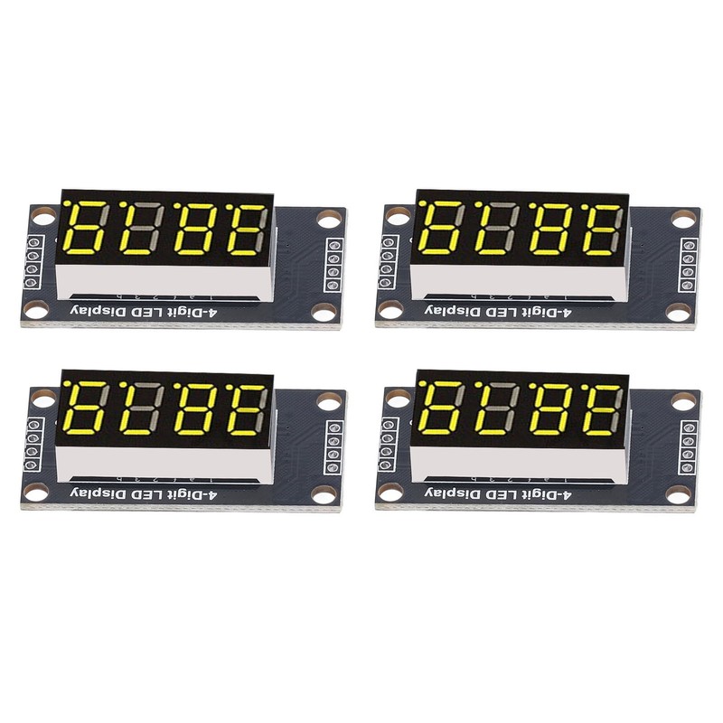 4 Sets Digital Tube Display Module LED 4 Digit 7
