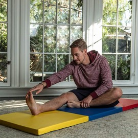 BestMassage Gymnastics Mats 6x2x2 Exercise Mat Tumbling Mats for Gymnastics 6 FT Gymnastics Mats for Home Exercise Pad 3 Folding Lightweight Home Gymnastics Panel Mat for Home Gym Mat Yoga Mat