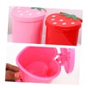 NUOBESTY Rubbish Bedroom Lid Decorative Shaped Pink Coffee Kitchen Adorable