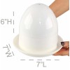 HOME - X MICROWAVE EGG BOILER WITH SAUCER FOR HARD-BOILED