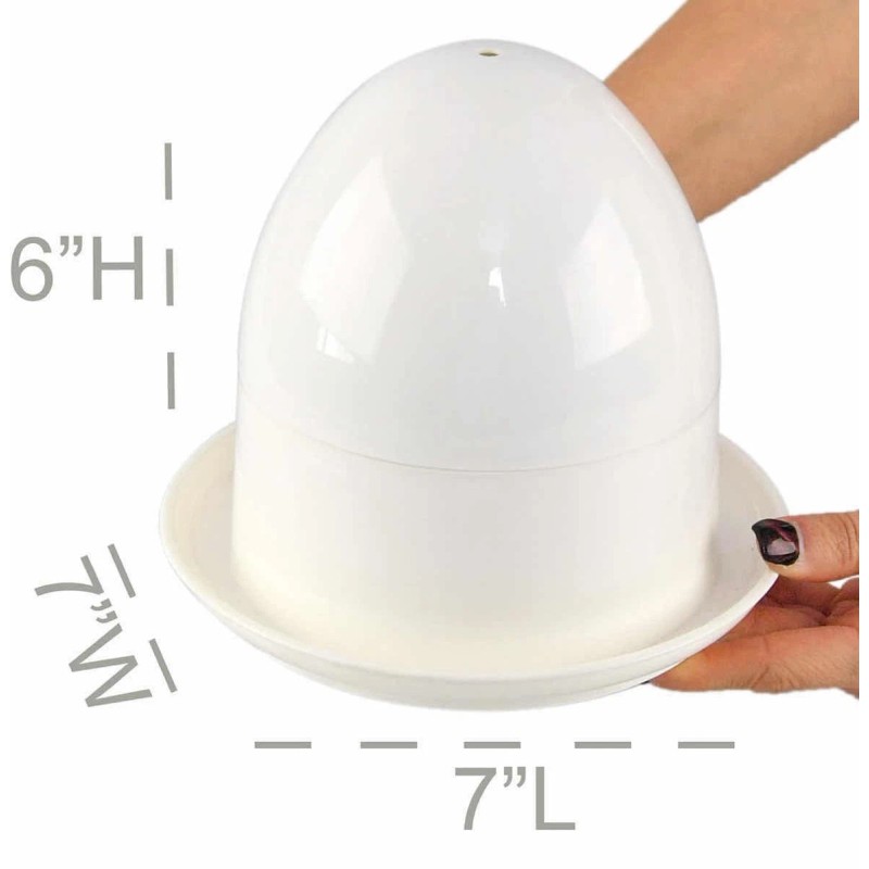 HOME - X MICROWAVE EGG BOILER WITH SAUCER FOR HARD-BOILED