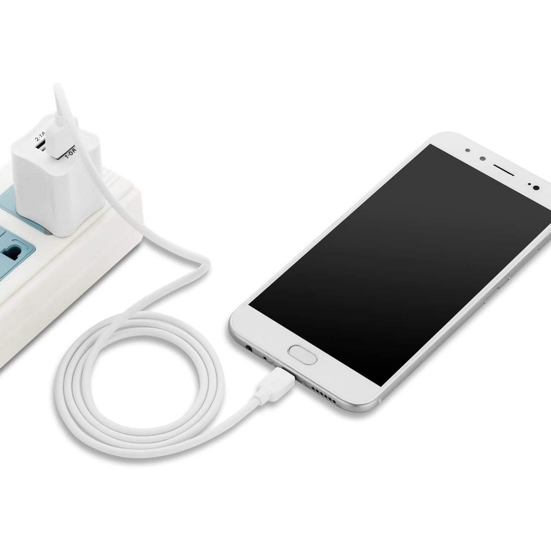 SapplySource 3.3ft White Micro USB Charger Cable for Cowin E7