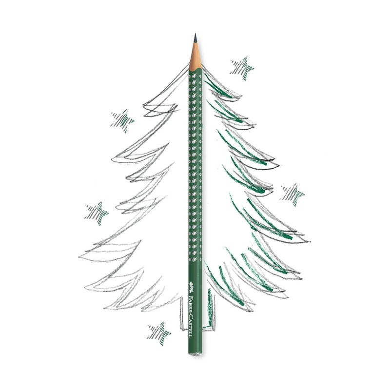 Faber-Castell Sparkle Graphite Pencil - Forest Green