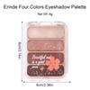 Erinde Eyeshadow Palette with 4 Colours, Matte and Shimmering Eyeshadow