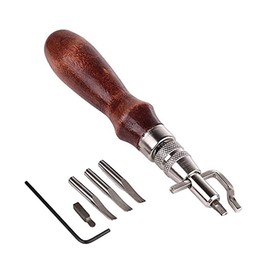 7pcs ZLY Leather Craft Stitching Groover Skiving Edger Beveler Leather Working Tools Kit