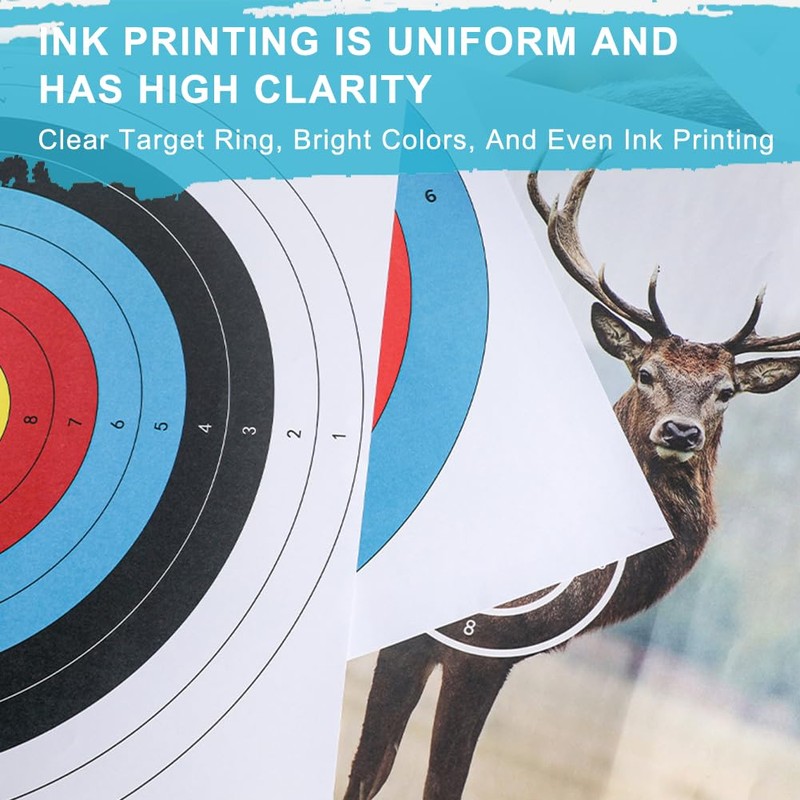 30 x Target Archery Target Face, Archery Target Paper, Row