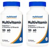 Nutricost Multivitamin with Probiotics 120 Vegetarian Capsules (2 Bottles) -