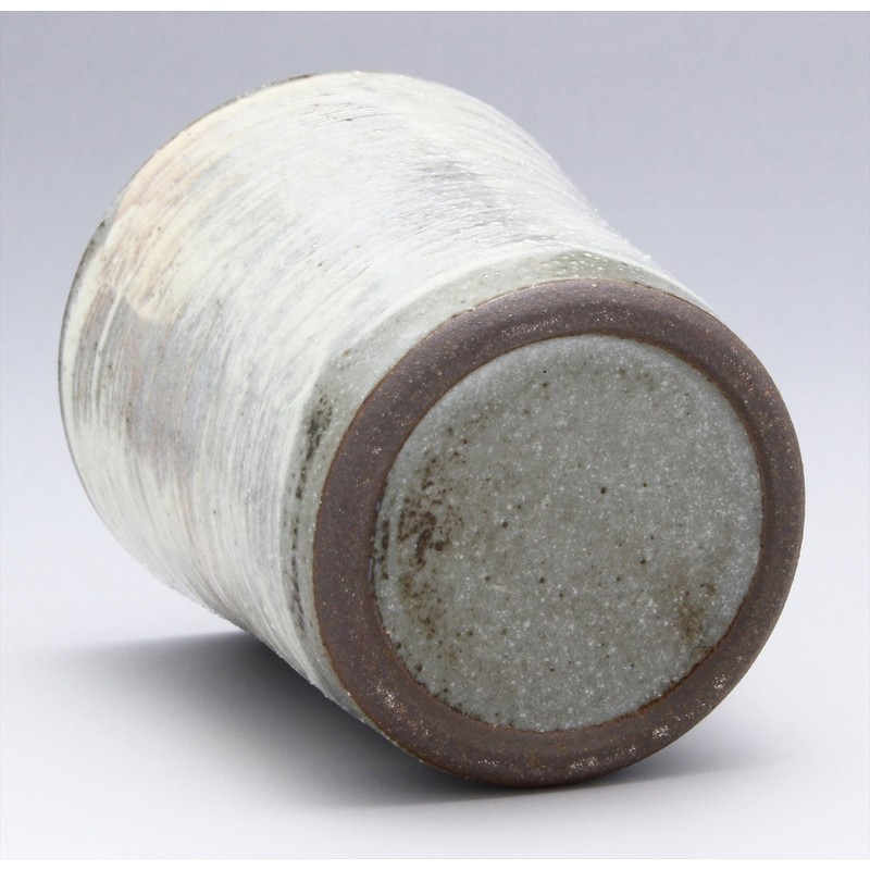 Mino Ware 549-0005 Yasuhisa Matsuura Guinomi Ochoko White Brush, Capacity: