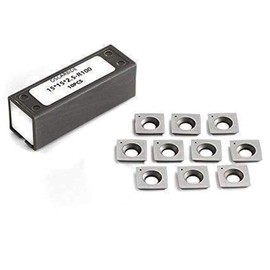 OSCARBIDE 15mm Square Carbide Inserts,15x15x2.5mm R100 Carbide Cutters,4" Radius,for Woodworking Spiral/Helical Planer Heads/woodturning lathe tools,10 Pieces