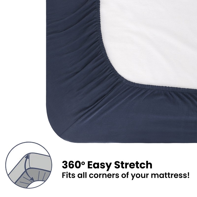 Tag Terry 100% Cotton Double Fitted Sheet | 1 Pack,
