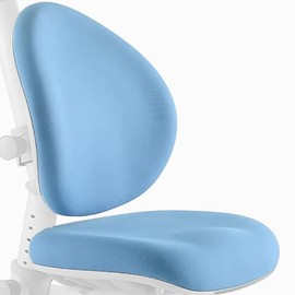 ApexDesk Little Soleil Series Soft, Removable, Washable 2-Piece Seat/Backrest Cover for Children's Chair (Seat/Backrest Cover, Blue)