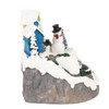 Xmas Music Box Resin Rotating Light Up Train Musical Box