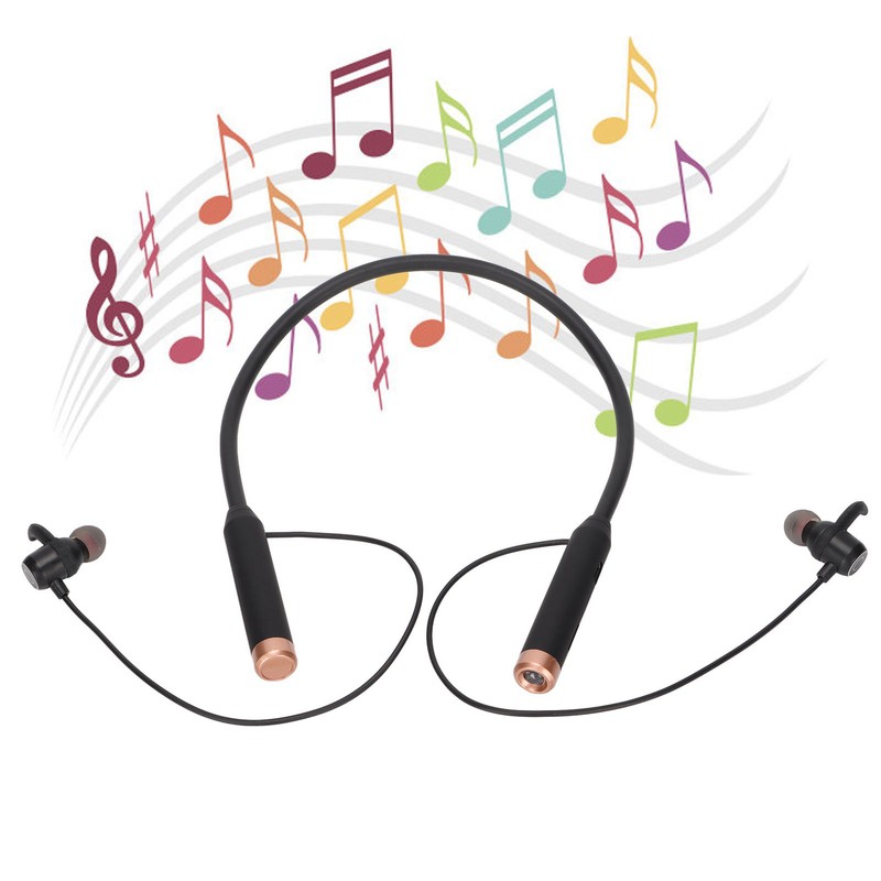 GYMF1 Neckband BT Earbuds Stable Ergonomic Portable Wireless Earbuds for