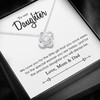 Gift for Daughter, Necklace Gift Message from Mum and Dad