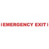 StickerTalk Emergency Exit Vinyl Sticker, 14 inches by 1.5 inches