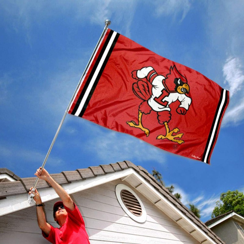 College Flags & Banners Co. Louisville Cardinals Vintage Retro Throwback