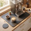 Stone Coffee Bar Mat for Countertop, Diatomaceous Earth