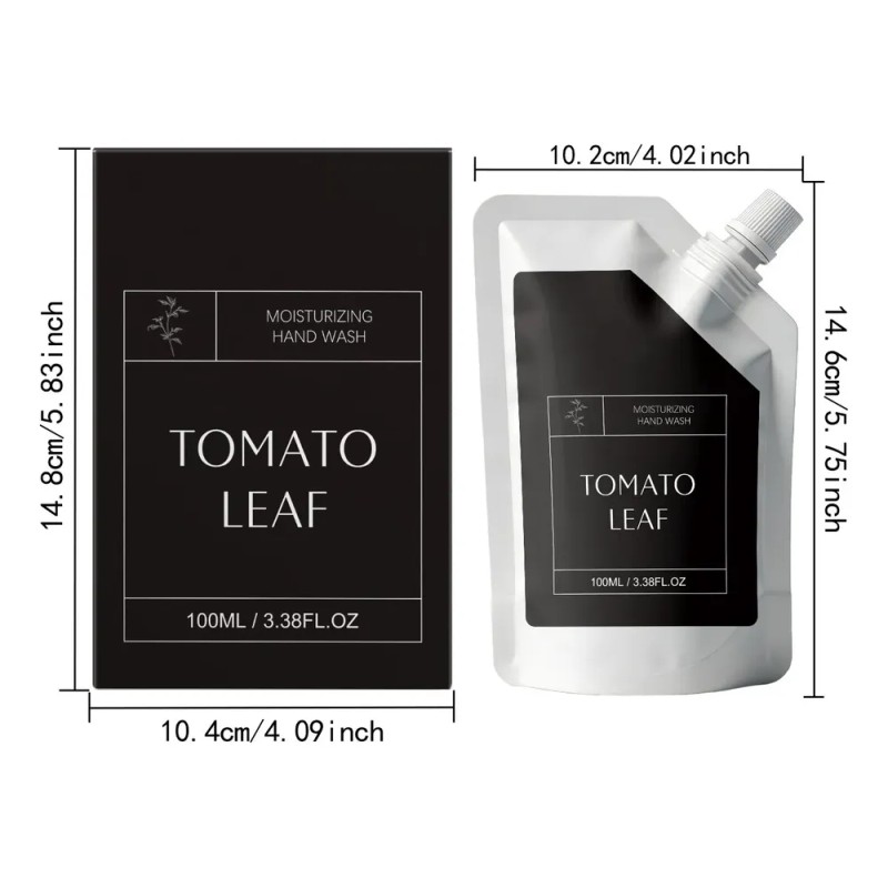 Jabón Hidratante Para Manos Con Hojas De Tomate: Limpia Suav