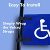Easy to Install Disable Golf Cart Flag with Straps -