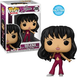 Funko Selena (Burgundy Outfit) Pop! Vinyl Figure (Bundled with Compatible Pop Box Protector Case), Multicolored, 3.75 inches