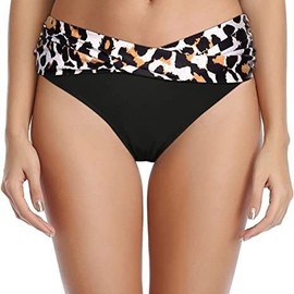 Women's Beach Vacation Bikini Bottoms Swim Trunks Leisure 2XL/Orange Red 5ea