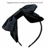 TQUXNGA Elegantes Satin-Schleifen-Stirnband, Party-Haarreif, Kopfschmuck, Kostümzubehör, weibliche formelle Kleidung, Kopfschmuck