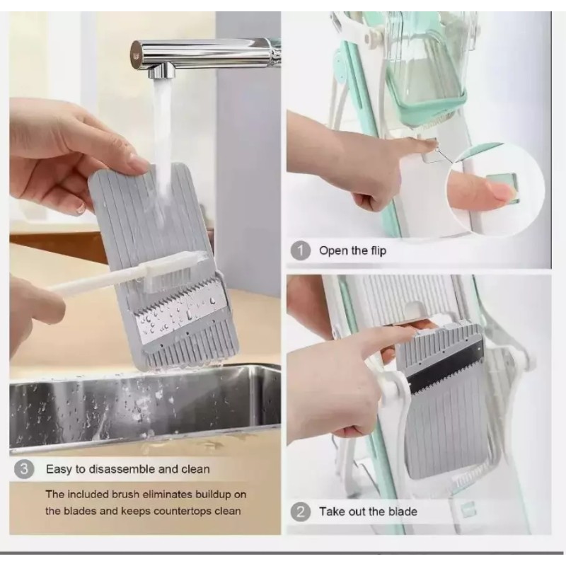 Unbranded Safe Mandoline Slicer 5 in 1 Vegetable Chopper Food