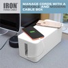 Iron Forge Cable Large Cable Management Box - White Cord